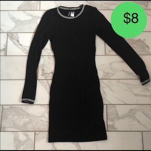 H&M XXS JERSEY DRESS BLACK